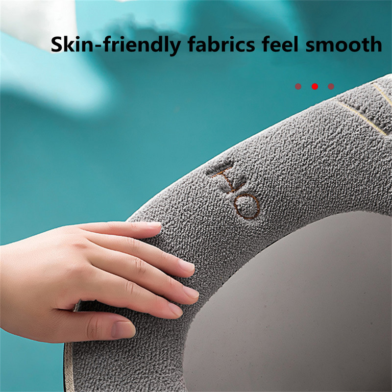 Cat Hit Color Design tualetes spilvens ar rokturi, sprādzes rāvējslēdzēja spilvens Ziemas tualetes pārvalks, izšuvums, mīksts tualetes pārklāja spilvens