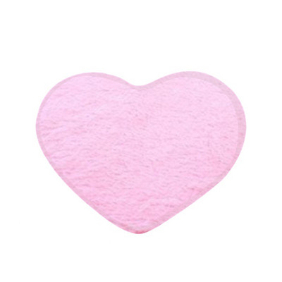 40*50cm Love Heart Decor Σπίτι Χνουδωτά αντιολισθητικά πατάκια μπάνιου Coral fleece σετ μοκέτα ντους Χαλιά κομοδίνου Χαλιά μπάνιου