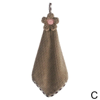 1kom Viseći ručnik od koraljnog baršuna Crtani ručnik od mikrovlakana koji upija ručnik za ruke Kuhinjski pribor za kupaonicu Zidni ručnik