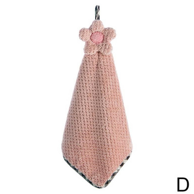 1kom Viseći ručnik od koraljnog baršuna Crtani ručnik od mikrovlakana koji upija ručnik za ruke Kuhinjski pribor za kupaonicu Zidni ručnik