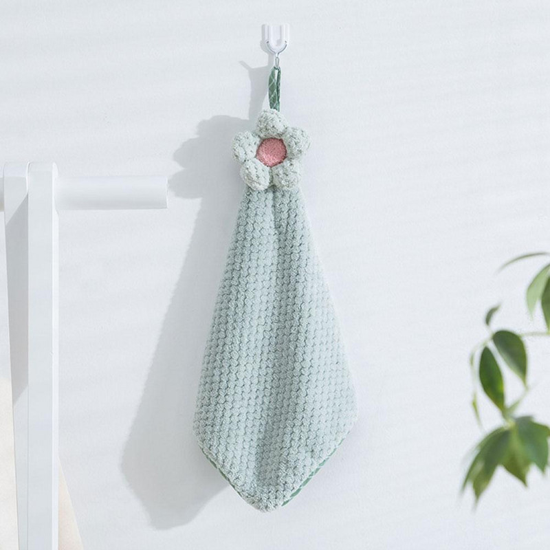 1kom Viseći ručnik od koraljnog baršuna Crtani ručnik od mikrovlakana koji upija ručnik za ruke Kuhinjski pribor za kupaonicu Zidni ručnik