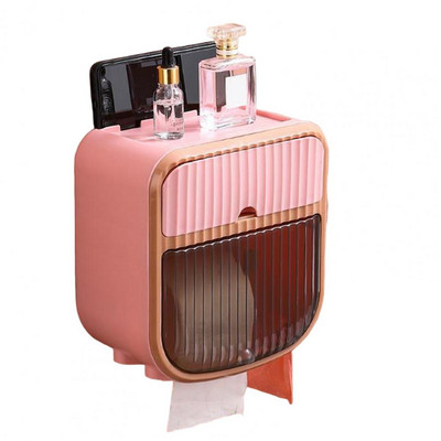 Spremnik za ručnike Kutija za maramice velikog kapaciteta Vodootporni zidni dvoslojni kupaonski papir Kućanske potrepštine