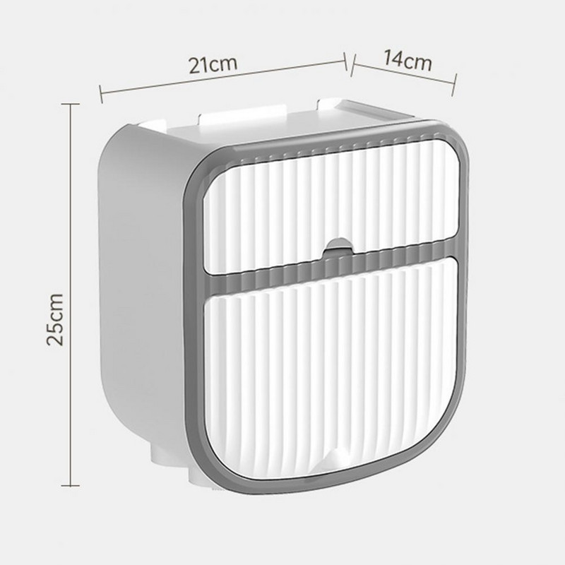 Spremnik za ručnike Kutija za maramice velikog kapaciteta Vodootporni zidni dvoslojni kupaonski papir Kućanske potrepštine
