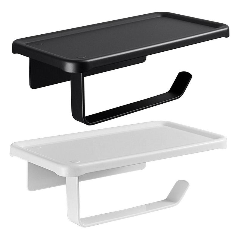 Držač toaletnog papira s policom Kupaonica Zidni WC papir Držač telefona Polica bez bušenja Polica u roli ručnika Pribor