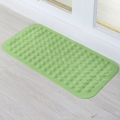 35x70CM PVC постелка за баня Водоустойчив килим Килим за баня Противоплъзгаща се Смукателна подложка за крака Масажна възглавница Подложка за душ Тоалетна Постелки за врати