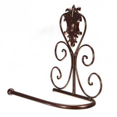 Must, väike ja vastupidav, hõlpsasti paigaldatav seadmed vannitoa metallist paberirulli hoidik seinarätikuhoidja tualettruumi riiuli sisekujundus