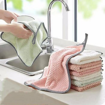 Μικρή Πετσέτα Χεριών 27,5x25cm Πετσέτα Καθαρισμού Κουζίνας Κρεμαστό Πετσέτα Κουζίνας Μαντήλι Coral Velvet Πετσέτες Πετσέτα καθαρισμού πλυσίματος