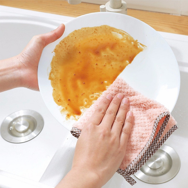 Mažas Rankšluostis 27,5x25cm Ananasinis Kabantis Virtuvės Valymo Rankšluostė Nosinaitė Koralų Aksominiai Rankšluosčiai Skalbimo Valymo Rankšluosčiai