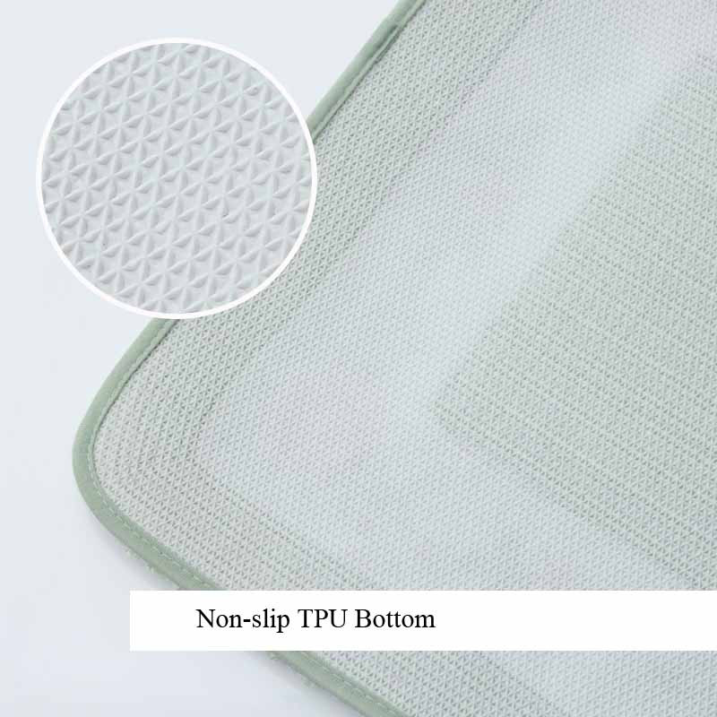 50x50cm U formas vannas paklājiņi pretslīdes Sākums Ziedu istaba Paklāju Dekorācija Tualete Pjedestāls Plūksnas Paklāja Aksesuāri