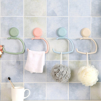 Монтиране на стена Вендуза Държач за кърпи Тоалетна хартия за КЛЮЧ Съхранение на топка за баня за домашна кухня Парцал за баня Топка за баня Hange