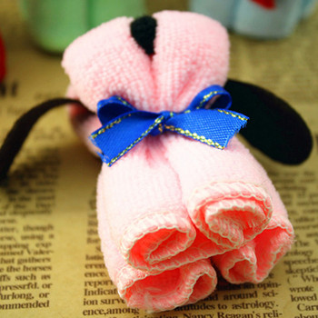 Cute Dog Cake Shape Towel Soft Breathable Cotton Washcloth Wedding Gifts Present полотенце махровое полотенце банное