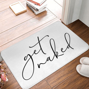 Get Naked Polyester Doormat χαλί Χαλάκι Πόδι Αντιολισθητικό Πλένεται Είσοδος Διάδρομος Κουζίνα Υπνοδωμάτιο μπαλκόνι τουαλέτα 40x60cm
