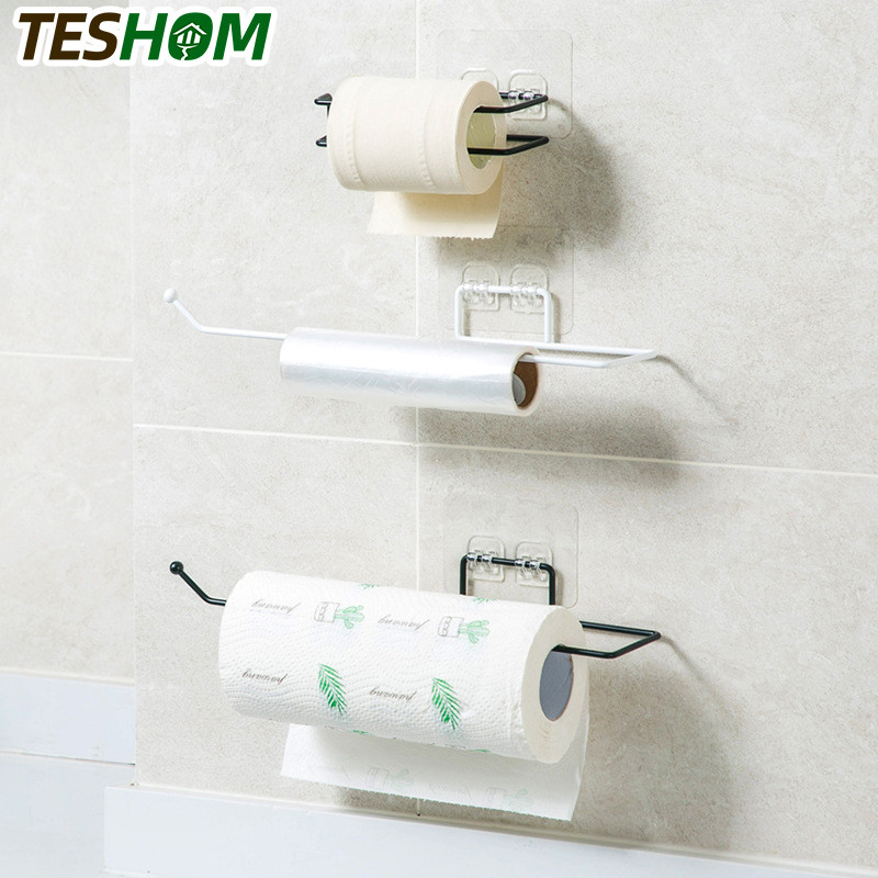 Montaža na zid Kupaonica Držač papira za toaletnu rolu Kuhinja Zidna kuka od nehrđajućeg čelika Stalak za ručnike Držač maramica Kupaonska usisna vješalica
