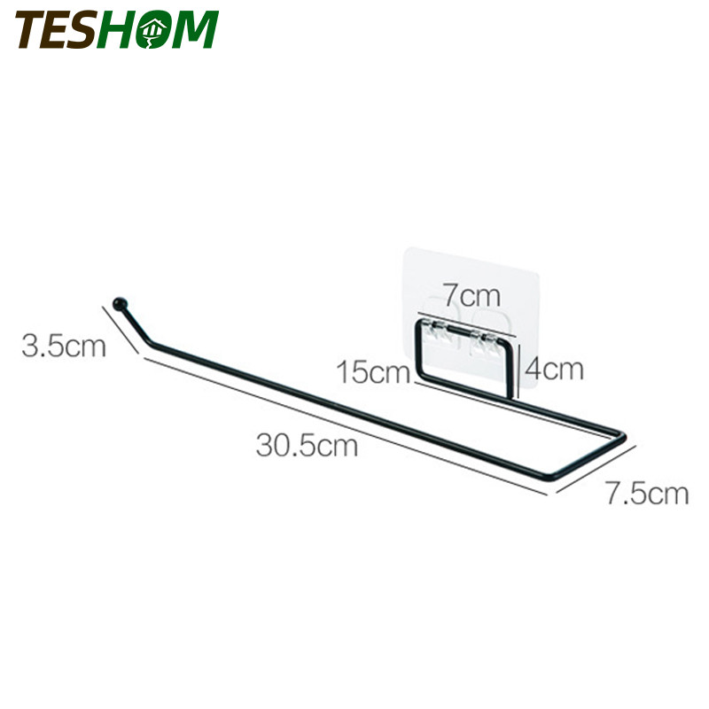 Montaža na zid Kupaonica Držač papira za toaletnu rolu Kuhinja Zidna kuka od nehrđajućeg čelika Stalak za ručnike Držač maramica Kupaonska usisna vješalica