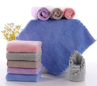 Koraljni baršun visoke gustoće 25*25cm Mali kvadratni ručnik Ručnik za ruke od mikrovlakana Dječja krpa za pranje rublja 25*50cm