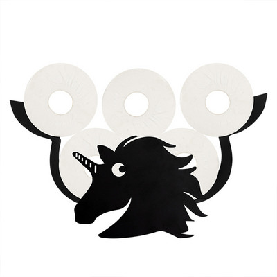 Držači toaletnog papira Metalni zidni nosač Slatki crtani film Polica velikog kapaciteta Loo Rolls Spremište Kuhinja Kupaonski pribor