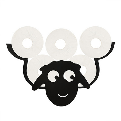 Držači toaletnog papira Metalni zidni nosač Slatki crtani film Polica velikog kapaciteta Loo Rolls Spremište Kuhinja Kupaonski pribor