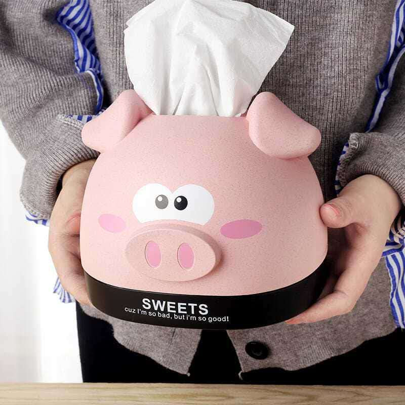 Kreativna svinjska kutija za maramice Držač za dnevne maramice Slatki držač za kutiju za maramice za uređenje doma Držač za kutiju za maramice za automobil