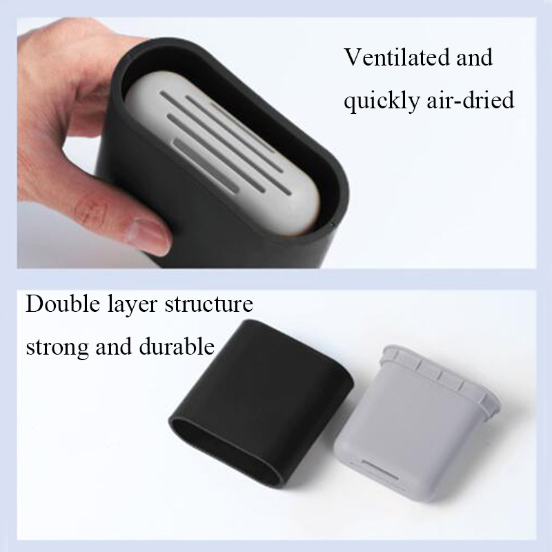 Lamgool Soft Tpr silikona galvas tualetes birste ar turētāju pie sienas stiprināms ar noņemamu rokturi Vannas istabas tīrītājs Izturīgi tualetes piederumi