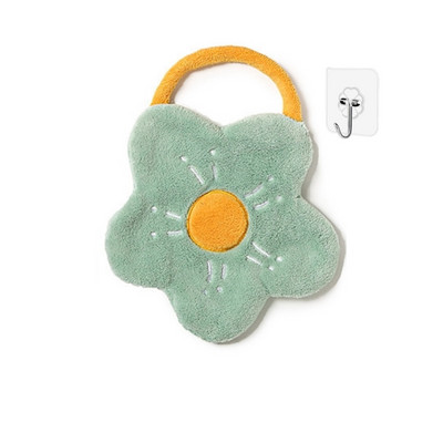 Komplet ručnika od koraljnog flisa s cvijetom Kreativni jastučić za ribanje Krpa za čišćenje doma za višekratnu upotrebu Pribor za upijanje vode koji se brzo suši