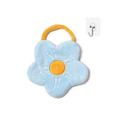 Komplet ručnika od koraljnog flisa s cvijetom Kreativni jastučić za ribanje Krpa za čišćenje doma za višekratnu upotrebu Pribor za upijanje vode koji se brzo suši