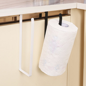 Νέα διάτρητη χάρτινη κρεμάστρα για πετσέτες Ντουλάπι Απλή μεταλλική βάση χαρτοπετσέτας σε ρολό Πάγκος κουζίνας Οργάνωση τραπεζαρίας σπιτιού
