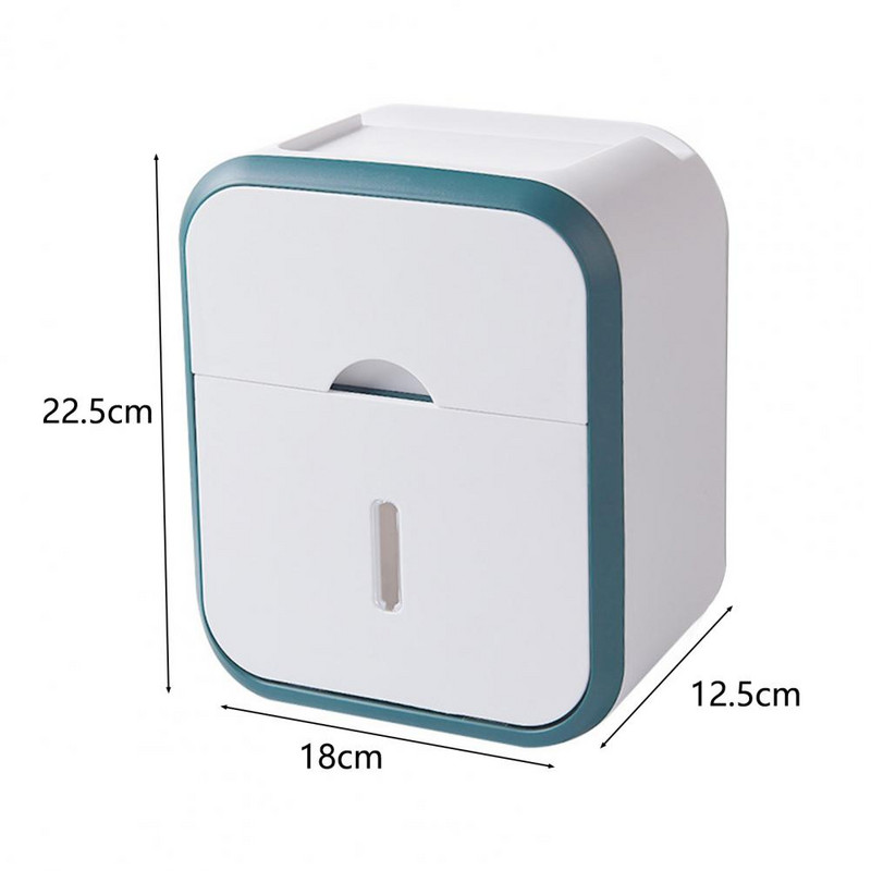 Organizator toaletnog papira za kupaonicu, vodootporan, velikog kapaciteta, otporan na prašinu, bez probijanja, zidna kutija za pohranu papira u roli Kućne potrepštine