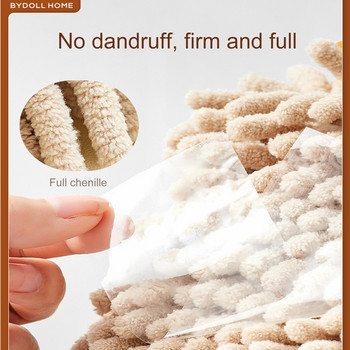 Γρήγορη ξήρανση μαλακών απορροφητικών πετσετών μικροϊνών Πετσέτες χεριών κρεμαστές μαλακές πετσέτες χεριών σενίλ για καθαρισμό μπάνιου κουζίνας Πανί καθαρισμού