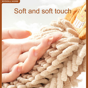 Γρήγορη ξήρανση μαλακών απορροφητικών πετσετών μικροϊνών Πετσέτες χεριών κρεμαστές μαλακές πετσέτες χεριών σενίλ για καθαρισμό μπάνιου κουζίνας Πανί καθαρισμού