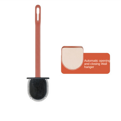 2021 Nova zidna silikonska četka za WC školjku s automatskim otvaranjem i zatvaranjem TPR Gap Dekontaminacija Alati za četku za čišćenje WC školjke