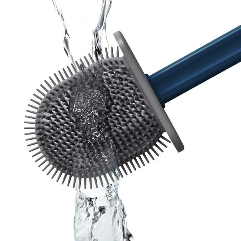 2021 Nova zidna silikonska četka za WC školjku s automatskim otvaranjem i zatvaranjem TPR Gap Dekontaminacija Alati za četku za čišćenje WC školjke