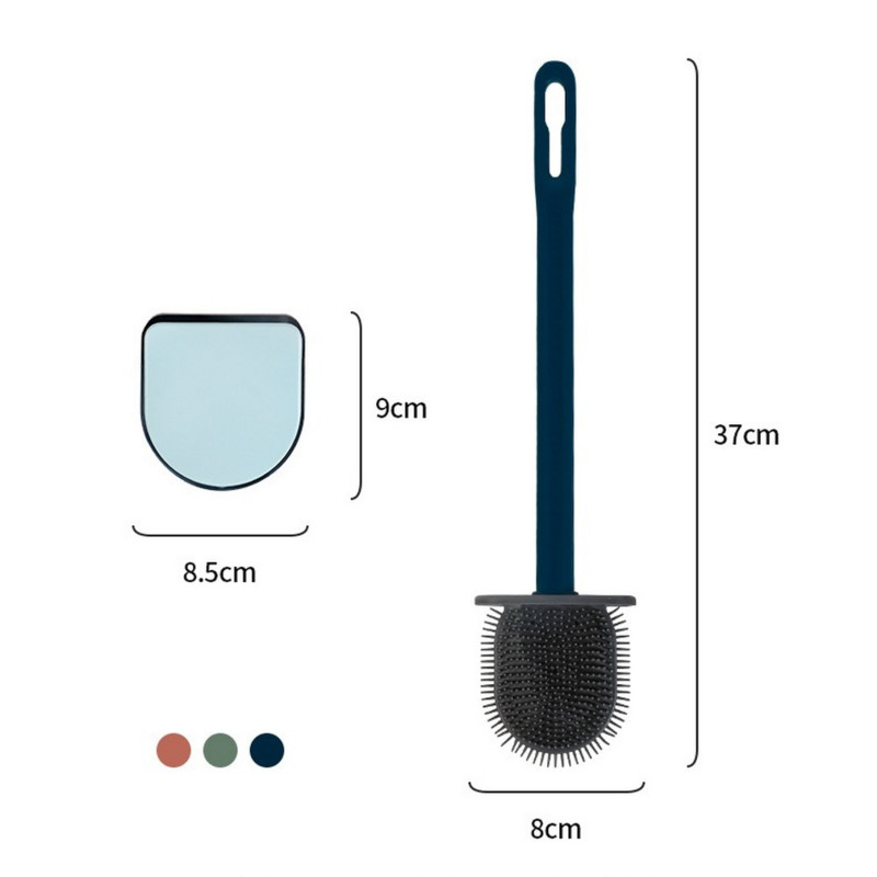 2021 Nova zidna silikonska četka za WC školjku s automatskim otvaranjem i zatvaranjem TPR Gap Dekontaminacija Alati za četku za čišćenje WC školjke