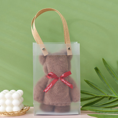 1kom 30X30cm koraljnog baršunastog flisa slatki medo ručnik velika torba maramice ručnici upijajući ručnik za lice poklon za vjenčanje