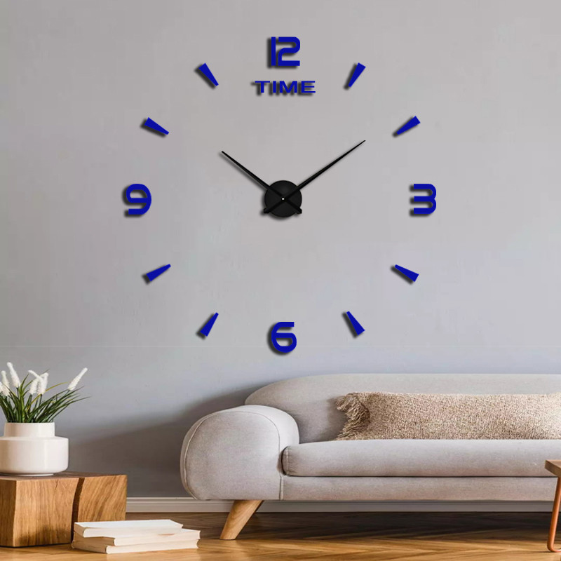 DIY zidni satovi 3D sat s efektom zrcala Akrilne zidne naljepnice Art Living Room Home Decor Moderan dizajn Horloge Quartz Needle Watch