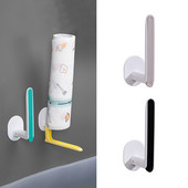 Vješalica za ručnike u obliku slova L Bar Kuhinjski ormarić Prozirna folija Držač za krpe Sklopivi organizator Rola za toalet Polica za papir Kupaonica