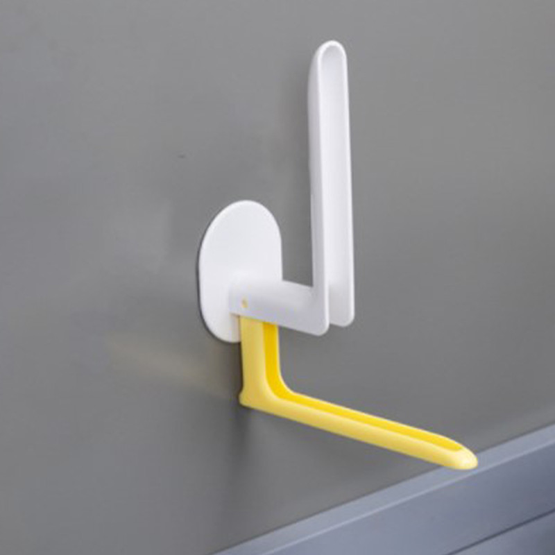 Vješalica za ručnike u obliku slova L Bar Kuhinjski ormarić Prozirna folija Držač za krpe Sklopivi organizator Rola za toalet Polica za papir Kupaonica