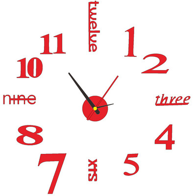 3D DIY seinakell Helendav raamita seinakell Digitaalne kell Seinakleebised Vaikne kell elutuppa Kontori kodu seinakaunistus