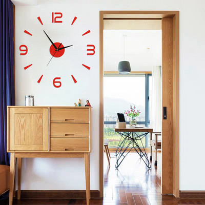 3D DIY seinakell Helendav raamita seinakell Digitaalne kell Seinakleebised Vaikne kell elutuppa Kontori kodu seinakaunistus