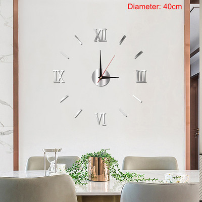 3D Gaismas sienas pulkstenis bez rāmja akrila DIY digitālā pulksteņa sienas uzlīmes Klusais pulkstenis viesistabas guļamistabai biroja sienu dekorēšanai