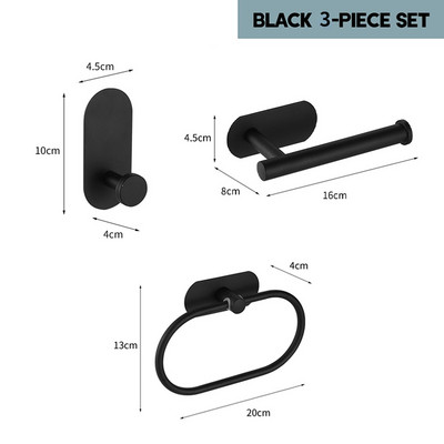 Kupaonska šipka za ručnike 304 stalak za ručnike Prsten za ručnike Držač za toaletni papir Vješalica za kapute Kupaonski hardverski dodaci