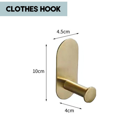 Kupaonska šipka za ručnike 304 stalak za ručnike Prsten za ručnike Držač za toaletni papir Vješalica za kapute Kupaonski hardverski dodaci