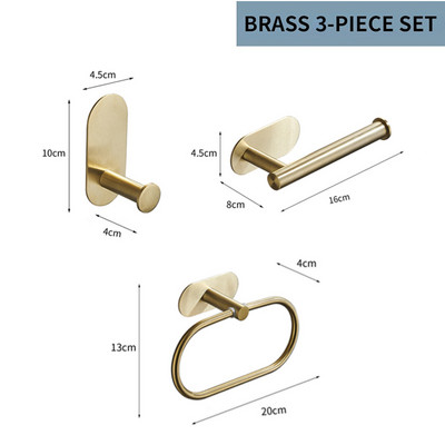 Kupaonska šipka za ručnike 304 stalak za ručnike Prsten za ručnike Držač za toaletni papir Vješalica za kapute Kupaonski hardverski dodaci