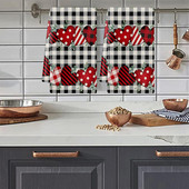 Ručnik za posuđe Mekani perivi Snažno upijanje Izvrsno Valentinovo Ručnik za ruke s printom srca Kuhinjski dodaci Božićni dekor