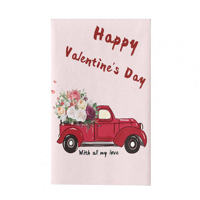 Ručnik za posuđe Mekani perivi Snažno upijanje Izvrsno Valentinovo Ručnik za ruke s printom srca Kuhinjski dodaci Božićni dekor