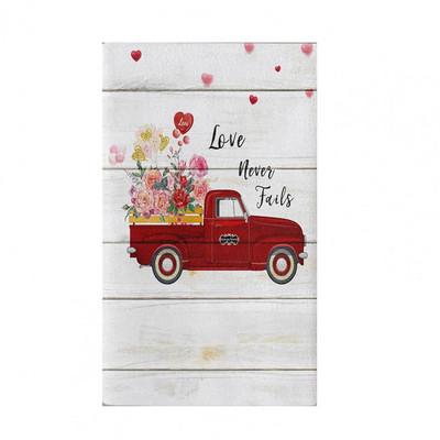 Ručnik za posuđe Mekani perivi Snažno upijanje Izvrsno Valentinovo Ručnik za ruke s printom srca Kuhinjski dodaci Božićni dekor