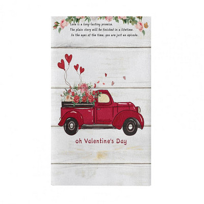 Ručnik za posuđe Mekani perivi Snažno upijanje Izvrsno Valentinovo Ručnik za ruke s printom srca Kuhinjski dodaci Božićni dekor