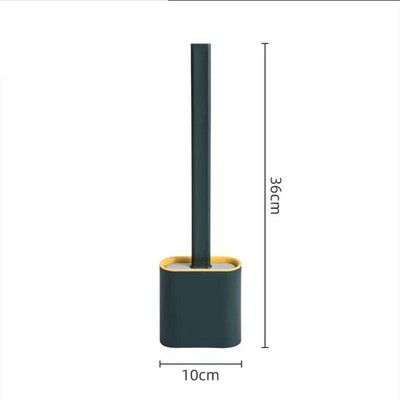 Četka za WC školjku Silikonska četka za WC školjku Viseći tip Flat Head Fleksibilna četka Četka Kupaonski dodaci Četka za wc otvore s držačem