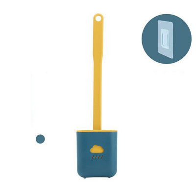 Četka za WC školjku Silikonska četka za WC školjku Viseći tip Flat Head Fleksibilna četka Četka Kupaonski dodaci Četka za wc otvore s držačem