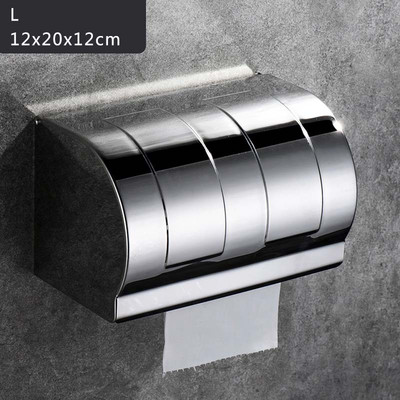 Tualeto popieriaus laikiklis Naujas kūrybingas nerūdijančio plieno aukso servetėlių laikiklio dėžutė tualeto vandeniui atsparus servetėlių laikiklis tualetas