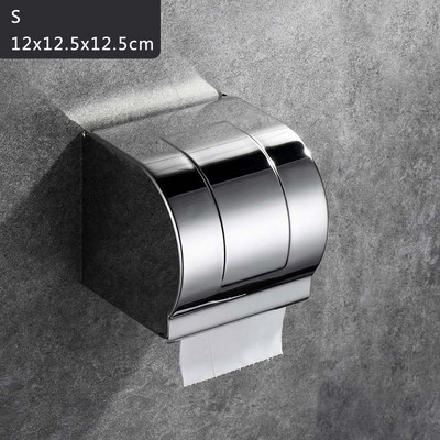 Tualeto popieriaus laikiklis Naujas kūrybingas nerūdijančio plieno aukso servetėlių laikiklio dėžutė tualeto vandeniui atsparus servetėlių laikiklis tualetas